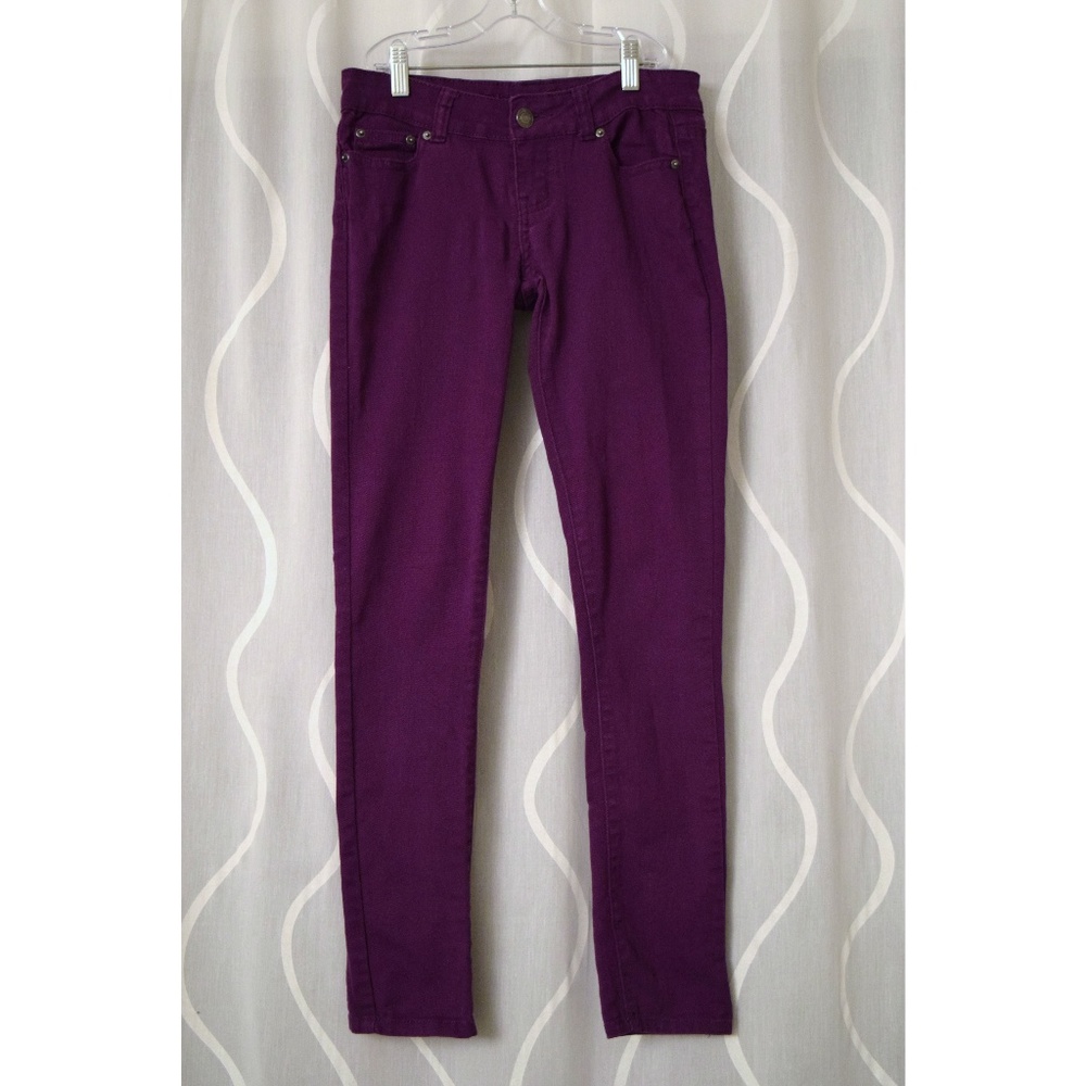 Purple Skinny Jeans Stretchy Jeggings | Size XS